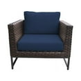 thumbnail image 4 of AMALFI 13 Piece Wicker Patio Furniture Set 13a in Brown and Navy, 4 of 10