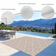thumbnail image 3 of Brown Outdoor Rug for Patio/Deck/Porch, Non-Slip Large Area Rug 6 x 9 Ft, Modern Abstract Art Farmhouse Indoor Outdoor Rugs Washable Area Rugs, Reversible Camping Rug Carpet Runner, 3 of 8
