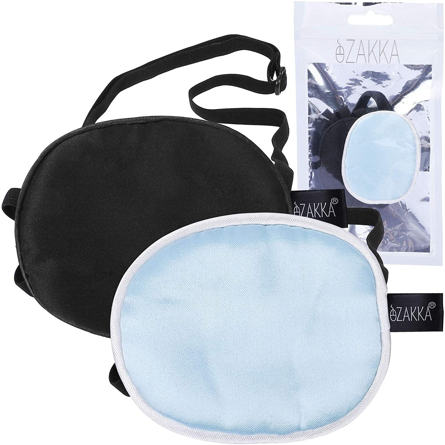 eZAKKA Eye Patch Elastic Silk Eye Patches Lazy Eye Patches for Kids