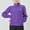 Purple, variant on AOOCHASLIY Women Winter Coat Women's Long Sleeve Stand Neck Casual Solid Fleece Jacket Zipper Hoodless Casual Jacket
