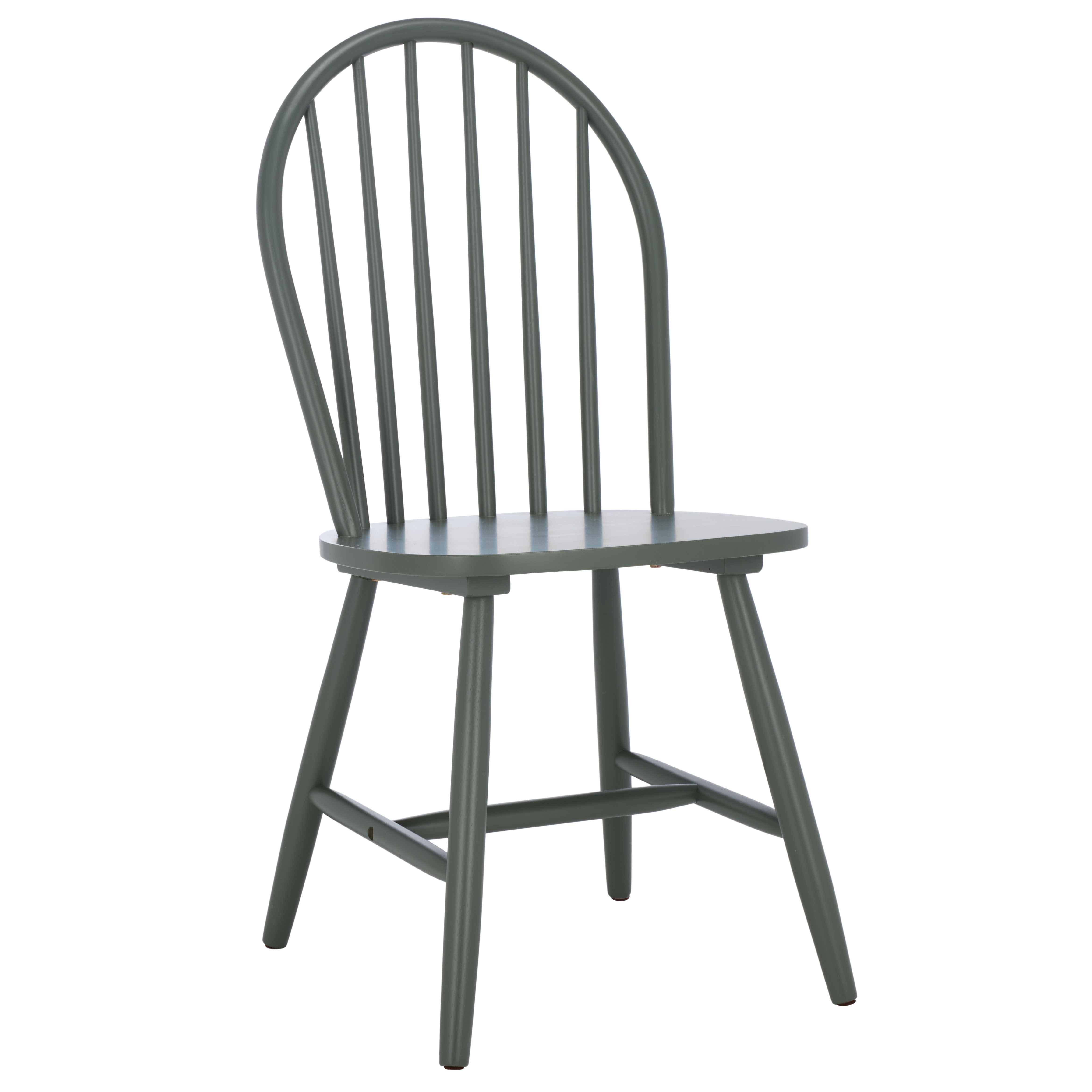 Safavieh Omaha Modern Wood Dining Side Chairs, Dark Green (Set of 2)