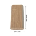 thumbnail image 4 of Unique Bargains 1 Pc Eyeglasses Case Wood Grain Eyeglasses Storage 6.34"x3.31"x1.77" Brown, 4 of 5