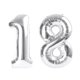 thumbnail image 1 of Globos Número Plateado Enyeopd de 40 Pulgadas para Decoración de Fiesta, 1 of 6