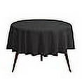 thumbnail image 3 of Gee Di Moda Tablecloth - 120" Inch Round Tablecloths for Circular Table Cover in Black Washable Polyester - Great for Buffet Table, Parties, Holiday Dinner & More, 3 of 4