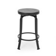 thumbnail image 6 of 24"H Bar Stool with Powder-coated Frame, Sleek Wooden Seating Barstools with Swivel Function, Breakfast Bar Stools, Round Counter Height Bar Stools for Kitchen Island Bar Livingroom, Easy Assembly, 6 of 9