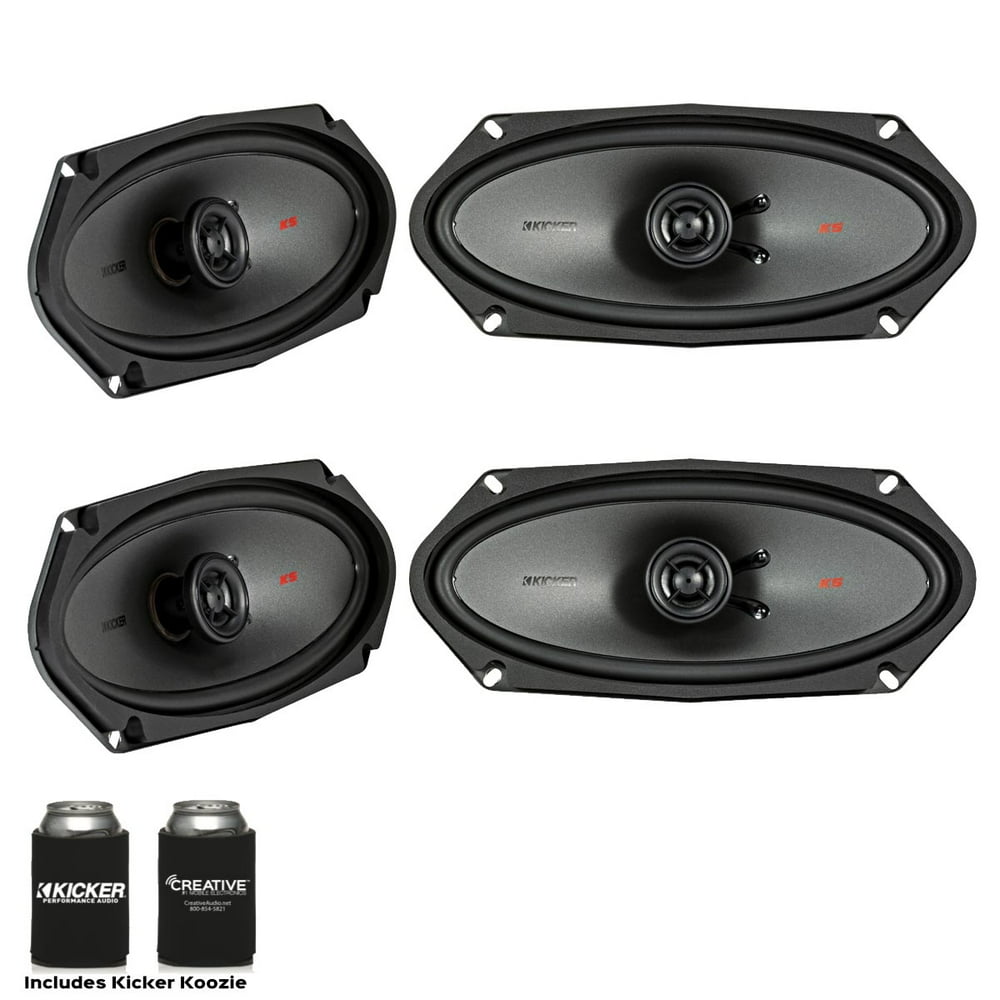 Kicker Speaker Bundle Two pairs of Kicker 4x10 Inch KSSeries