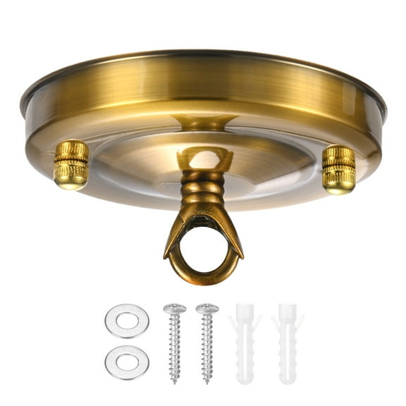 1-Pack Light Canopy Kit, 4.3" Ceiling Cover Plate for Chandelier Fixture, Ceiling Hooks Cover Plate[Gold Tone]
