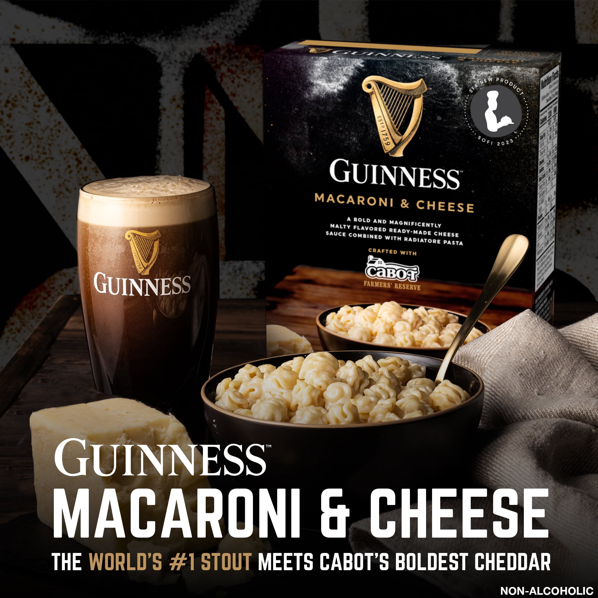 Guinness Original Macaroni & Cheese with Organic Pasta, 11 oz Box, Shelf-Stable