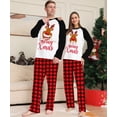 thumbnail image 2 of Merry Xmas Family Matching Outfit Cartoon Print Sleepwear Parent-child Clothing Sets Baby Dog Romper Scarf Christmas Pajamas Set, 2 of 3