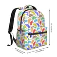 thumbnail image 2 of Balery Colored Armadillos Mochila Escolar Impresa, Mochila Ligera para Viajes Casual, Mochila Duradera y Cómoda Multifuncional, Mochila para Laptop-One Size, 2 of 5