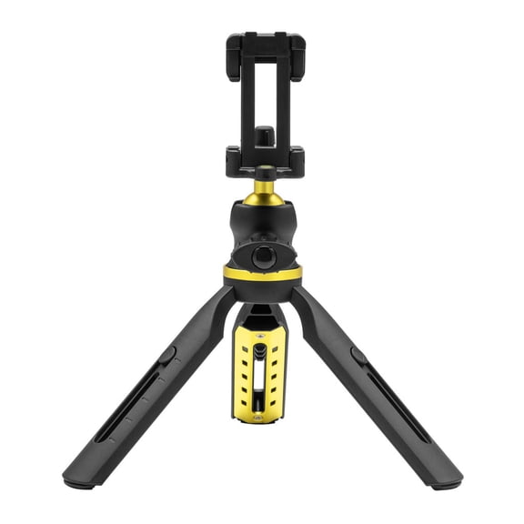Tripode portatil Yeyian YSS-SWFL-01-BL rotacion 360° 5 niveles de altura para móviles, cámaras y web cam