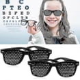 thumbnail image 2 of 2 Pcs Pinhole Glasses For Improving Vision, Black Unisex Eyesight Strengthening Pinhole Glasses, 2 of 2