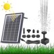 thumbnail image 1 of 6w Solar Springbrunnen Eingebaute1500 Mah Batterie Actualizado Solar Teichpumpe Wasserpumpe Solar Schwimmender Fontne Pumpe Mit 6 Fontnenstile Fr Garten,, 1 of 5
