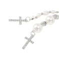 thumbnail image 3 of Unique Bargains 1 Pc Handbag Charm Keychain Faux Pearls Bag Accessories Silver Tone Beige, 3 of 6