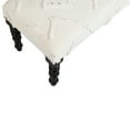 thumbnail image 4 of LR Home Analia Cotton Upholstered Accent Bench, Off-White Shag, 16"D x 18"H x 47"W, 4 of 8