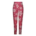 thumbnail image 4 of Njagoc3 Womens Christmas Print Skinny Stretch Casual Leggings - High Waist Long Pants for Holiday Wear, 4 of 5