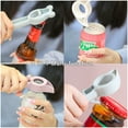 thumbnail image 4 of 4 in 1 Bottle Opener Jar Opener 6 Pieces Multifunction Can Beer Bottle Opener Juice Lid Opener Protect Nails Kitchen Gadget Cap Opener, 4 of 8