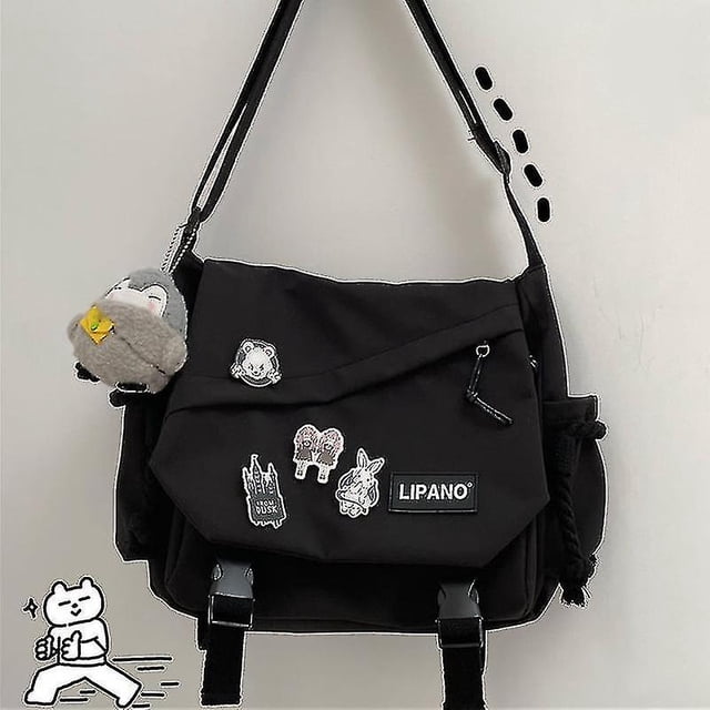 Bolso de mensajero retro para hombre, bolso de hombro ligero de gran capacidad, correa de hombro ajustable