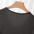 thumbnail image 5 of BWASD Pajamas for Women Set 2 Piece Casual Modal Round Neck Short Sleeve and Pants Pajamas Set Solid Color Large Size Sleepwear Pjs Set Loungewear (Coffee L), 5 of 6
