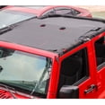 thumbnail image 3 of CheroCar Sunshade Mesh Sun Shade for Jeep Wrangler JK JKU 2007-2017 4 Doors Black, 3 of 8