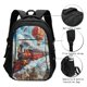 thumbnail image 3 of Fotbe Red Train Hot Air Balloon Mochila con Estampado y Puerto USB para Hombre y Mujer, Mochila Antirrobo, Mochila de Viaje, Mochila Escolar, Mochila Universitaria, 3 of 7