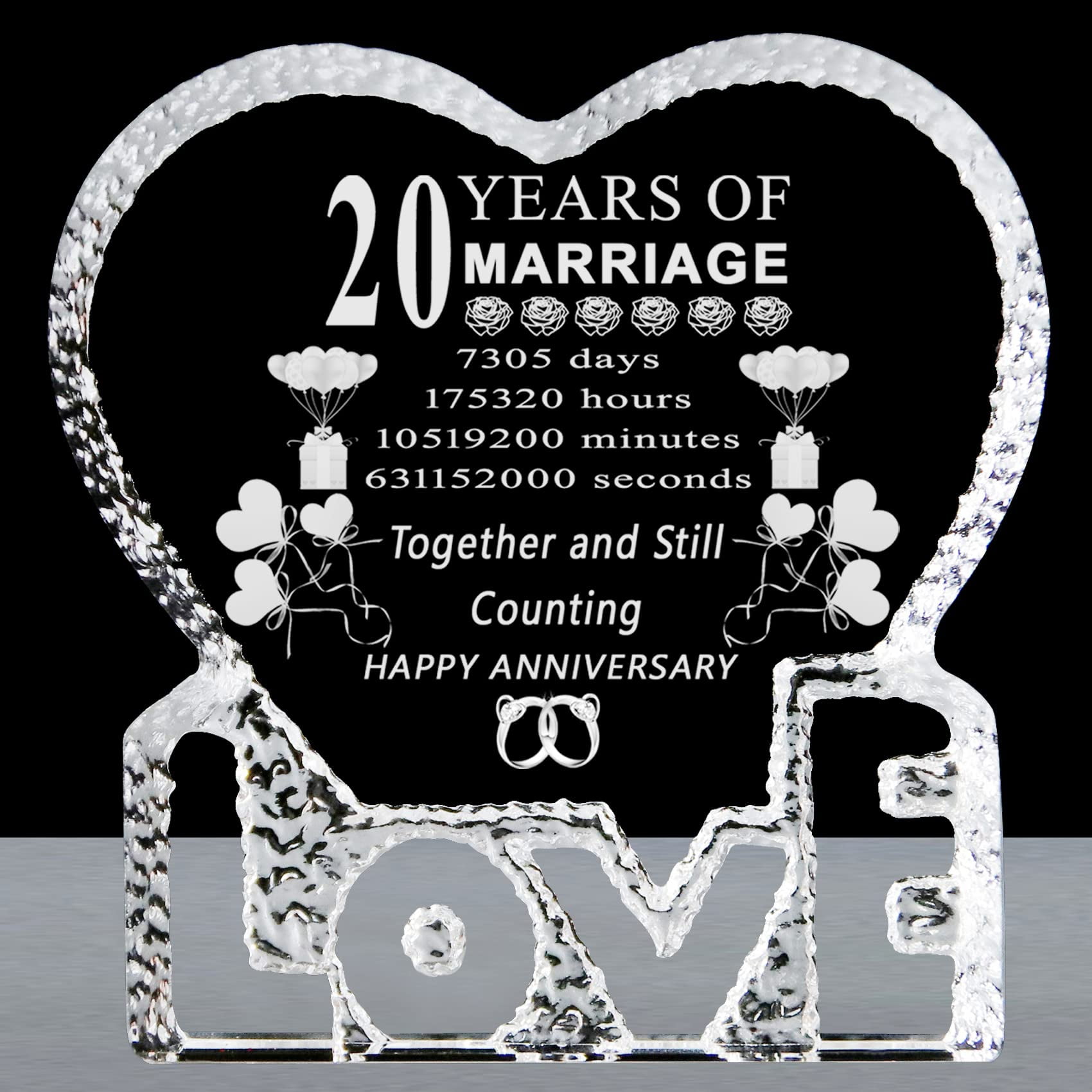 20 Years 20Th Anniversary Keepsake Presents Wedding Anniversary