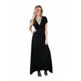 thumbnail image 5 of 24/7 Comfort Apparel Women's Faux Wrap Maxi Dress, 5 of 5