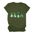 thumbnail image 3 of St Patrick'S Day Lucky T-Shirt for Women,Womens St Patricks Day Shirt Short Sleeve Round Neck Tshirt,Women's St Patrick's Day T-Shirt Lucky Irish Shamrock Cute Gnomes Graphic Tees Tops, 3 of 5