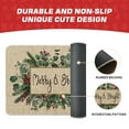 thumbnail image 5 of Sm:)e Merry&Bright Eucalyptus Leaves Holly Christmas Doormat, Winter Xmas Home Decor Low-Profile Switch Rug Door Mat Floor Mat for Indoor Outdoor 17x29 Inch, 5 of 6