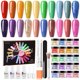 thumbnail image 1 of Juego de 20 colores de polvos para inmersión de uñas NOCIS Nail Art Dip, 1 of 8