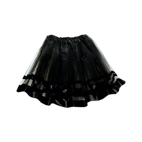Adult Women's Tutu With Black Ribbon