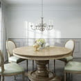 thumbnail image 3 of Beaumont Lane Contemporary 6 Light Brushed Nickel Chandelier, 3 of 11