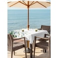 thumbnail image 4 of Square Outdoor Tablecloth with Umbrella Hole Green Eucalyptus Leaves Outside Table Cloth Waterproof Patio Table Cover Summer Botanical Vines Plants Zipper Tablecloths for Picnic Camping 60x60 Inch, 4 of 8