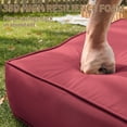 thumbnail image 6 of Pakunoda Outdoor Deep Seat Cushion with Backrest, 24" x 24" x 6.5" Waterproof Patio Chair Replacement Cushion for Sofa Couch, Fuchsia Red, 6 of 7
