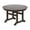 Dark Brown, variant on WestinTrends Malibu Patio Dining Table, All Weather Poly Lumber Adirondack 47" Trestle Round Outdoor Table with Umbrella Hole, White