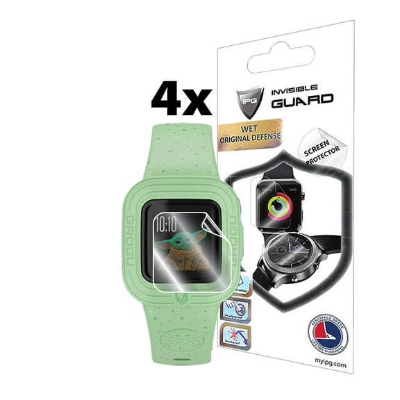 IPG for Garmin vivofit jr. 3, Fitness Tracker for Kids Hydrogel Screen Protector (4 Units) Invisible HD Clear Film Anti Scratch Guard-Smooth/Self-Healing/Bubble for jr. 3