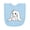 AE-Light Blue, variant on Inktastic Adorable Easter Bunny Newborn Bib