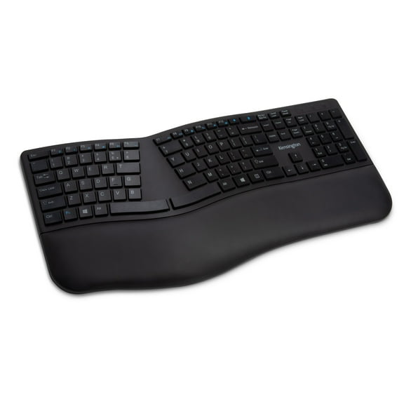 Kensington K75401US Pro Fit Ergo 18.98 in. x 9.92 in. x 1.5 in. Wireless Keyboard - Black