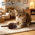 thumbnail image 5 of Plush Colorful Fake Mouse Cat Toy, Squeaky Sound Toy for Kitty, Interactive Pet Supply for Indoor Daily Chase And Bat Game, 5 of 5