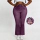 thumbnail image 3 of Pantalones de Cintura Alta para Mujeres Casual Cintura Elástica Caminando con Bolsillos Pantalones Impresos No Tela de Denim Imitación Pantalones de Denim Cómodos para Salir, 3 of 8
