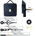 thumbnail image 3 of Wall Quartz Pendulum Clock Movement Mechanism Long Shaft DIY Repair Clock Kit, 3 of 7