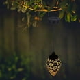 thumbnail image 4 of Moroccan Solar Lanterns Outdoor - Rechargeable Hanging LED Lights, IP65 Waterproof Hurricane Lamps for Garden, Front Porch, Pathway & Wedding Decor, 4 of 7