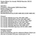 thumbnail image 7 of Electric Starter Motor for Honda TRX250 FourTrax 250 TRX250X Sportrax Recon ES, 7 of 7
