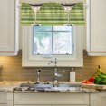 thumbnail image 2 of Yayeee Kitchen Valance Rod Pocket 54" x 18" Living Room Window Curtain, Black Martini, 2 of 6