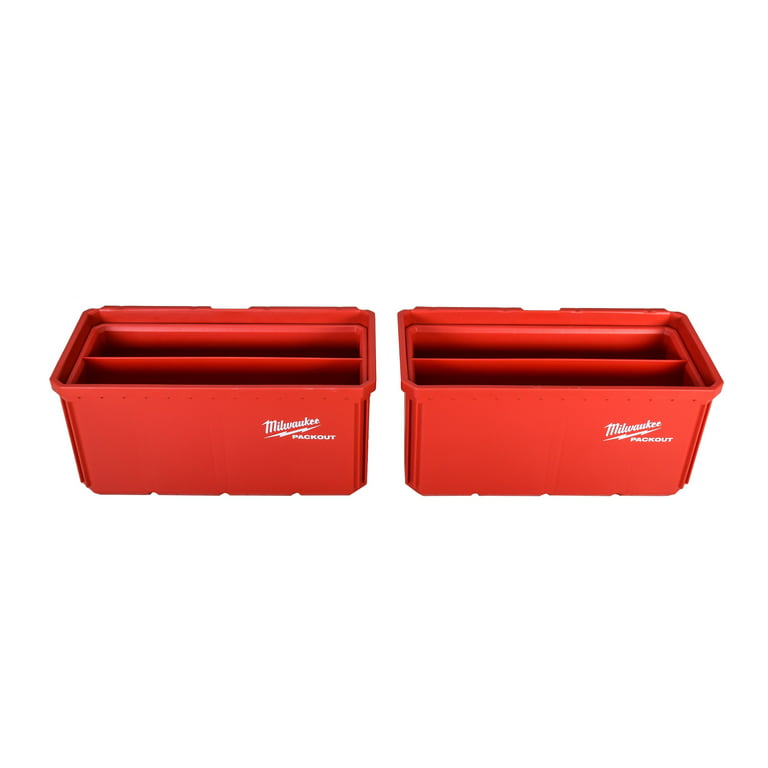 Bins Things 2 Trays Red Stackable Storage Container Organizer, 2