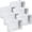 White, variant on XIBUFE 6Pcs 2.5Inch Blind Brackets Low Profile Box Mounting Bracket for Window Blinds(Brown)