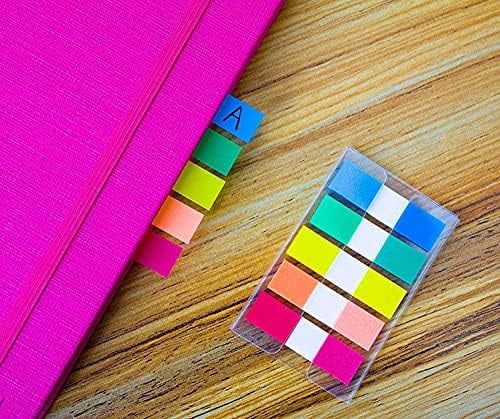 Tekola 900 Pieces Tabs Sticky Index Tabs,Writable and Repositionable File Tabs Flags Colored Page Markers Labels for Reading Notes, Books and Classify Files, 41 Sets (Index Tabs)