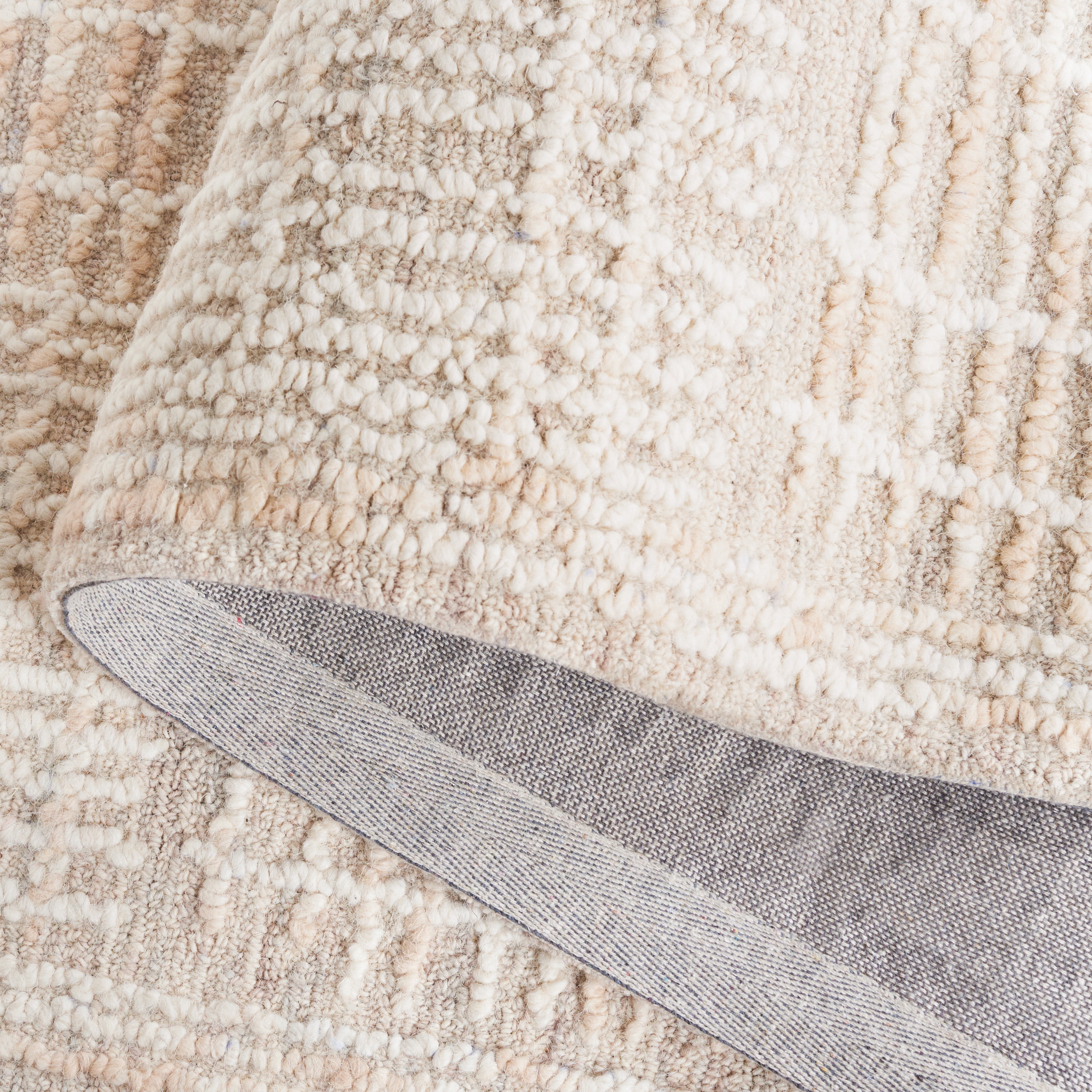 SAFAVIEH Abstract Milan Striped Area Rug, Light Brown/Ivory, 5' x 8'