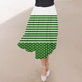 thumbnail image 3 of ameIAEA Women A-Line High Waist Midi Skirt Color Block Ruffle Flowy Skirts 2024 Fall Trendy Skirt, 3 of 6