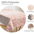thumbnail image 3 of 60x84inches Pink and Rose Gold Tablecloth Shiny Glitter Printed Fabric Tablecloths Waterproof Stain Resistant Rectangle Table Cloth Cover for Wedding Birthday Banquet Dinner Party Supplies, 3 of 7